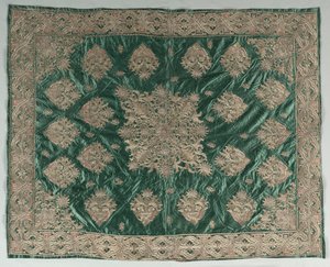 Broderat omslag med guldtråd, 1800-tal. av Unbekannt