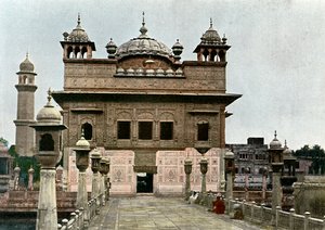 Gyllene templet, Amritsar, Punjab, Indien, c1890 av Unbekannt