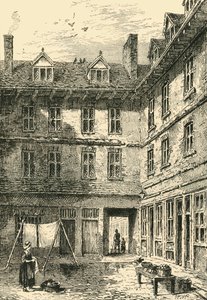 Goldsmiths House, Green Arbor Court, omkring 1800, c1872. av Unbekannt