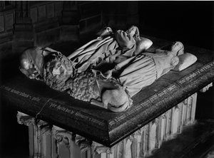 Gotisk konst: Gisanter av Charles I av Bourbon (1401-1457) och Agnes av Bourgogne (1407-1476) skulpterade av Jacques Morel (1417-1459). 1448-1453. Kyrkan Saint Pierre de Souvigny (Allier). av Unbekannt