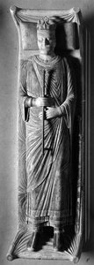 Gotisk konst: Liggande kung Henrik II av England (1133-1189) i klostret Fontevrault (Fontevraud) (Maine et Loire) av Unbekannt