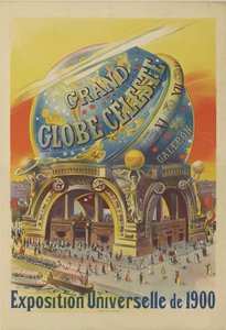 Stort himmelskt klot. Universell utställning 1900, 1900. av Unbekannt