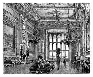 Grand Reception Room, Windsor Castle, c1888 av Unbekannt