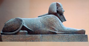 Granitsfinx av Hatshepsut, regeringstid av Hatshepsut, egyptiska, 18:e dynastin av Unbekannt