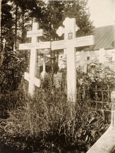 Gravar på kyrkogården i Novodevichy New Maidens Convent, Moskva, Ryssland, 1929 av Unbekannt