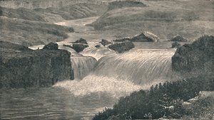 Great Falls of the Yellowstone River, 1873, 1883 av Unbekannt