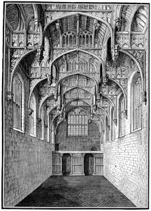 Great Hall, Hampton Court Palace, London, 1893. av Unbekannt