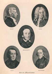 Stora musiker - tavla IV, 1895 av Unbekannt