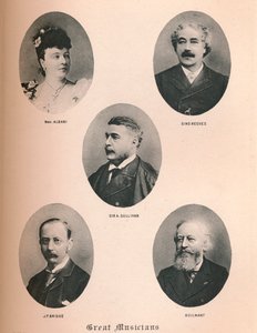 Stora musiker - Tavla XIV., 1895 av Unbekannt