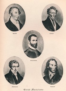 Stora musiker - tavla XV., 1895 av Unbekannt