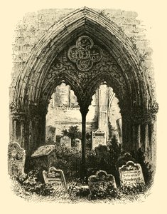 Stora portalen, Crowland Abbey, 1890. av Unbekannt