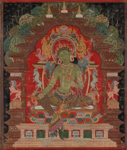 Green Tara, ca. 1260-talet. av Unbekannt