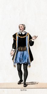 Griffith, kostymdesign för Shakespeares pjäs, Henry VIII, 1800-talet av Unbekannt