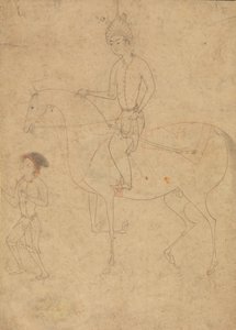 Brudgum och ryttare, 1540-50. av Unbekannt