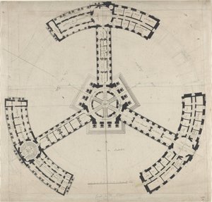 Grundplan för en konstakademi, 17501790. av Unbekannt