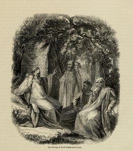 Group of Archdruids and Druids Från boken Old England: A Pictorial Museum, 1845 av Unbekannt