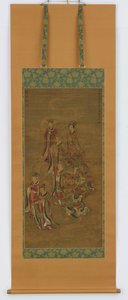 Grupp av deva och devi, Nanbokucho-perioden, 1300-1400-talet. av Unbekannt