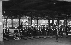Hedersvakt från HMS Sirius, Antwerpen, c1946-c1949 av Unbekannt