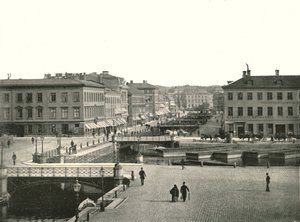 Gustav Adolfs torg and Ostra Hamngatan, Gothenburg, Sweden, 1895. av Unbekannt