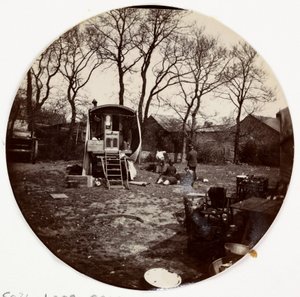 "Zigenarläger", ca 1890 av Unbekannt
