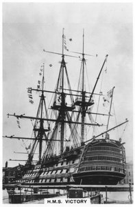 HMS Victory, Portsmouth, Hampshire, 1936 av Unbekannt
