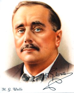 H. G. Wells, engelsk författare och populärhistoriker, 1927 av Unbekannt