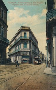 Havanna. Neptune Street och San Miguel. Neptunus och St. Michel Street, 1916 av Unbekannt