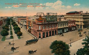 Havanna: Prado, Neptuno och Hotel Plaza. Prado, Central Park och Plaza Hotel, c1910 av Unbekannt