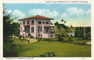 Havanna: Ett boende i Country Club Park. Bostad på Country Club Park, c1910 av Unbekannt