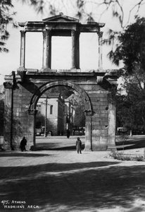 Hadrians Arch, Aten, Grekland, c1920-c1930s av Unbekannt