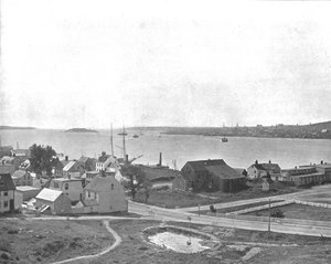 Halifax Harbour, Nova Scotia, från Dartmouth, Kanada, c1900. av Unbekannt