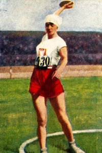Halina Konopacka från Polen, världsmästare i diskuskastare, 1928. av Unbekannt