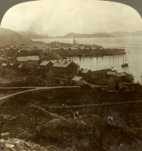 Hammerfest. Världens nordligaste stad - ingen solnedgång från 13 maj till 29 juli, Norge, c1905. av Unbekannt