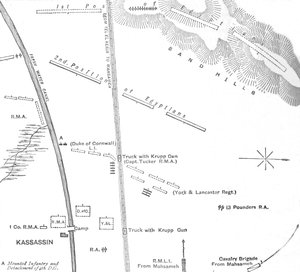 Handskiss av handlingen i Kassassin, 28 augusti 1882, 1882 av Unbekannt