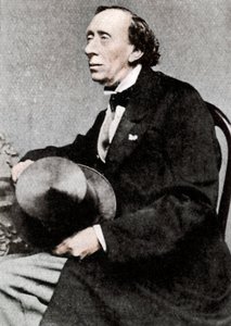 Hans Christian Andersen, dansk författare och poet, mitten av 1800-talet av Unbekannt