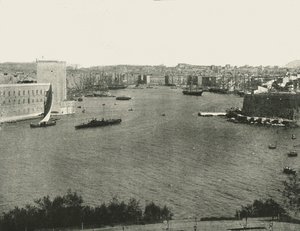 Utsikt över hamnen, Marseille, Frankrike, 1895. av Unbekannt
