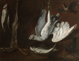 Hare, skedbill och fisk, mitten av 1600-talet. av Unbekannt
