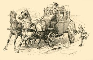 Han kallade till kusken att sluta, 1907. av Unbekannt