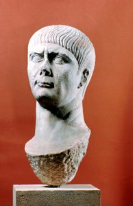 Chef för Trajanus, romersk kejsare, 98-117 e.Kr av Unbekannt