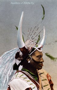 Huvudbonad av en Ricksha Boy, Durban, 1917 av Unbekannt