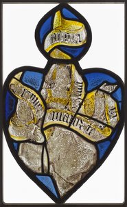 Hjärtformad panel: Figur av en kvinna med en banderole Sibyl, ca. 1480-1520. av Unbekannt