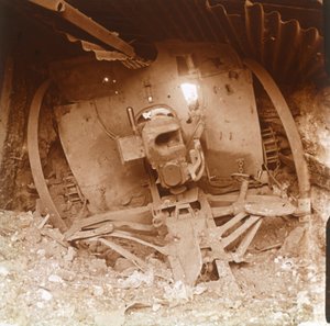 Tungt artilleri, Somme, norra Frankrike, 1916. av Unbekannt