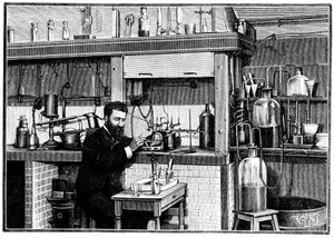 Henri Moissan, fransk kemist, c1883 1903 av Unbekannt