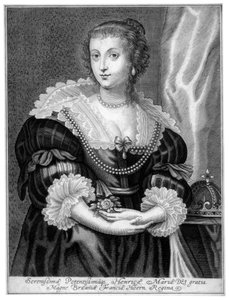 Henrietta Maria av Frankrike, drottningkonsort till kung Charles I av England av Unbekannt