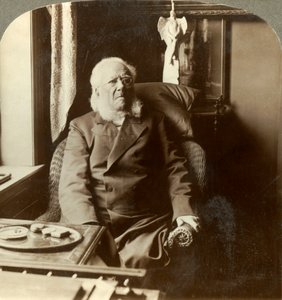 Henrik Ibsen, poeten som hela världen hyllar, hemma Christiania, Norge, c1905. av Unbekannt