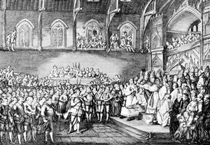 Henrik III förnyade Magna Carta 1253 1905 av Unbekannt