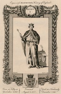 Henrik I, 1068-1135, c1787 av Unbekannt