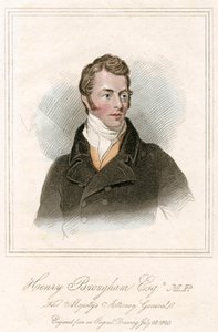 Henry Peter Brougham, 1:e baron Brougham och Vaux, skotsk advokat och politiker, c1820 av Unbekannt