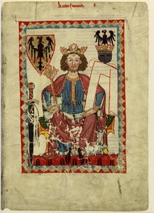 Henrik VI 1165-1197, helig romersk kejsare från Codex Manesse, mellan 1305 och 1340 av Unbekannt
