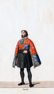 Herald, kostymdesign för Shakespeares pjäs, Henry VIII, 1800-talet av Unbekannt
